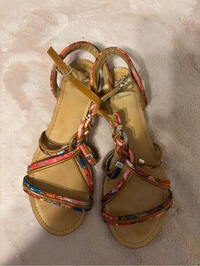Fergalicious by Fergie Multicolor Strappy Sandals Women’s Size 7.5